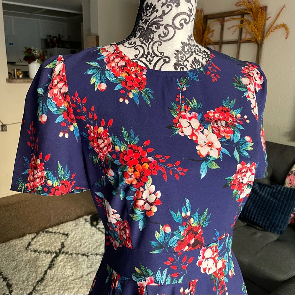 Flared A Line Dress - Picture 2 of 4